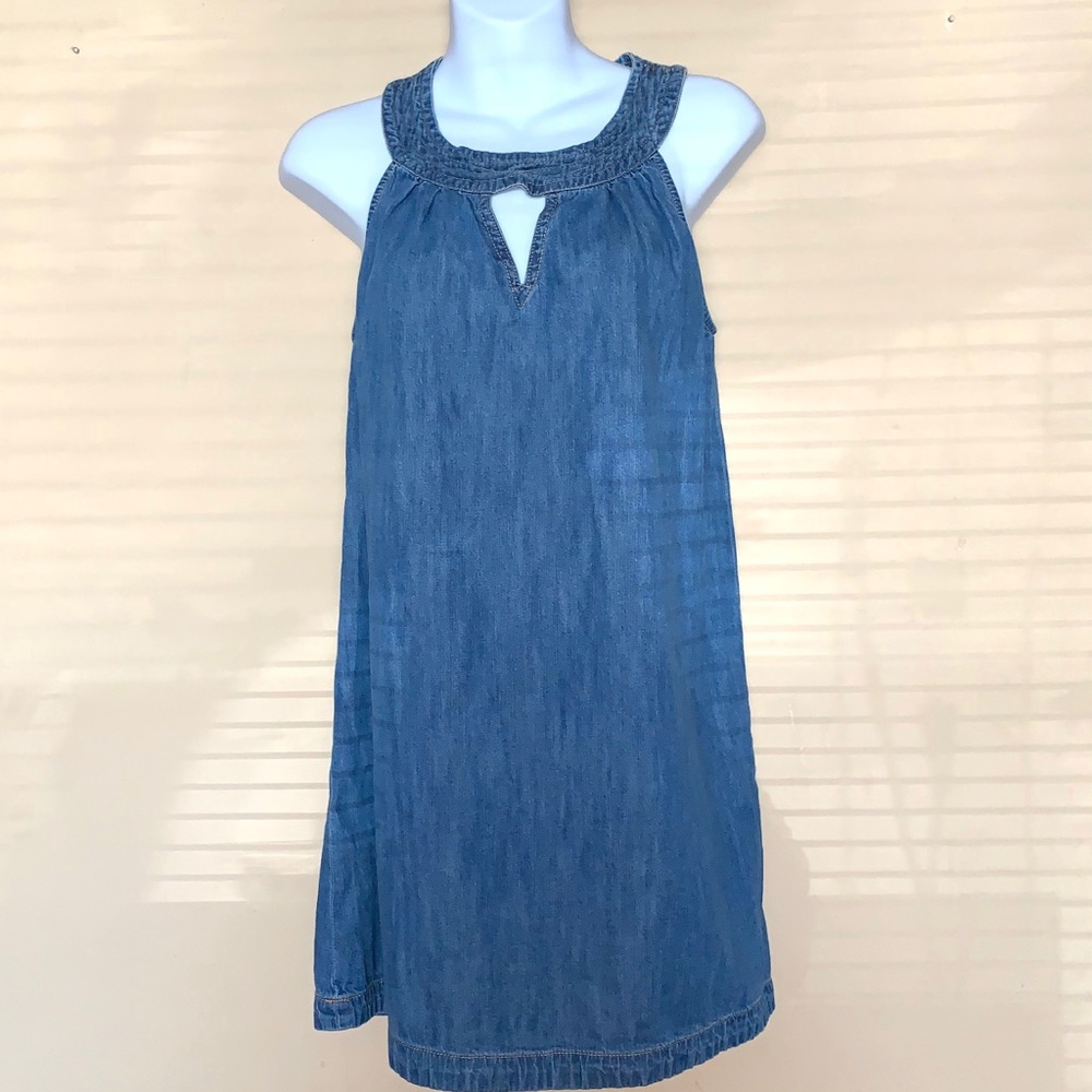 Bdg Jean colored keyhole dress